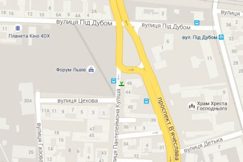 Scrolller, Scroll A in Lviv, 2.3x3.14  Пантелеймона Куліша вул., 46 - 616458 scheme