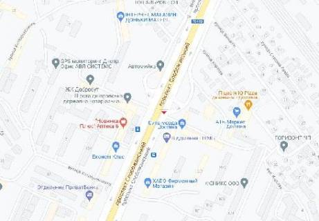 Video Billboard A in Dnipro (Dnipropetrovsk), 2.3x3.14  Слобожанський пр., (розширення 480х336) - 615970 scheme