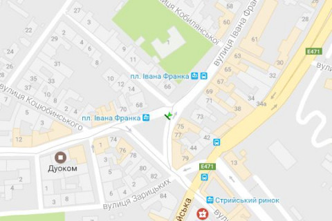 Scrolller, Scroll A in Lviv, 2.3x3.14  Івана Франка вул., 77 - 128190 scheme