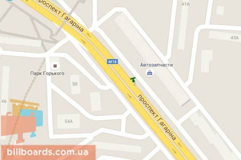 Citylight A in Kharkiv, 1,2х1,8  Gagarina prosp., 41-a scheme