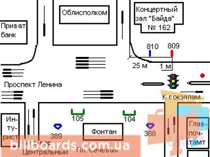 Citylight B in Zaporizhzhya Sobornij prosp., 162 - Central'nij bul'v. scheme