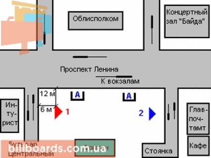 Citylight A in Zaporizhzhya Festival'na pl. scheme