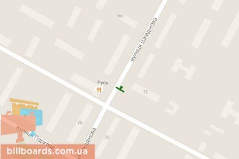 Billboard B in Kramatorsk Akademicna st. (Skadinova st.), 68 scheme