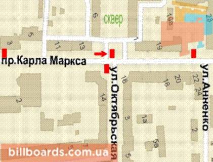 Citylight B in Krivy Rig, 1,2х1,8  Postovij prosp., 19 scheme