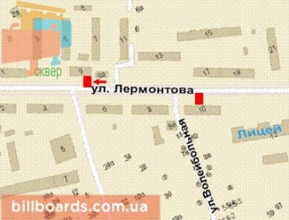 Citylight A in Krivy Rig, 1.2x1.8  Lermontova st., 9 scheme