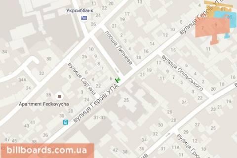 Scrolller, Scroll A in Lviv, 2.3x3.14  Geroiv UPA st. - Lipneva pl. - 42283 scheme