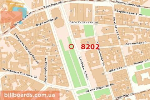 Citylight A in Lviv, 1,2х1,8  Svobodi prosp., 20 scheme