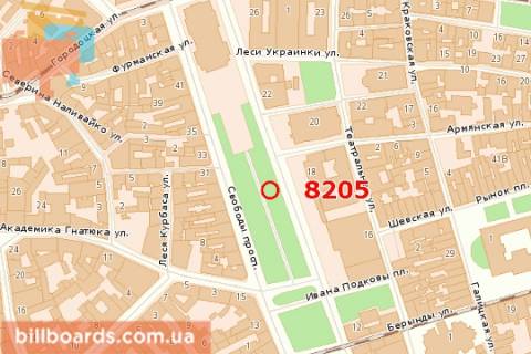 Citylight A in Lviv, 1,2х1,8  Svobodi prosp., 18 scheme