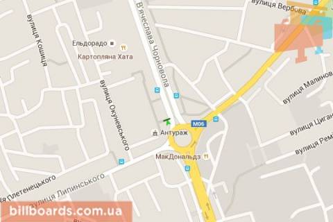 Citylight B in Lviv Vaceslava Cornovola prosp., 59 scheme