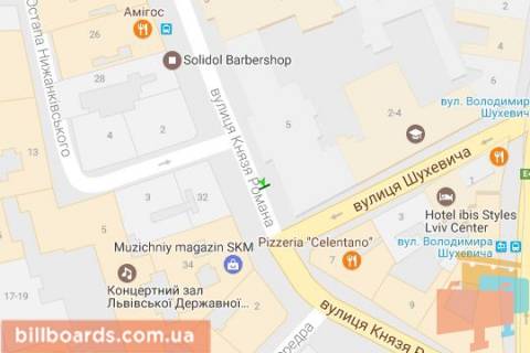 Citylight B in Lviv Knaza Romana st., 5 scheme