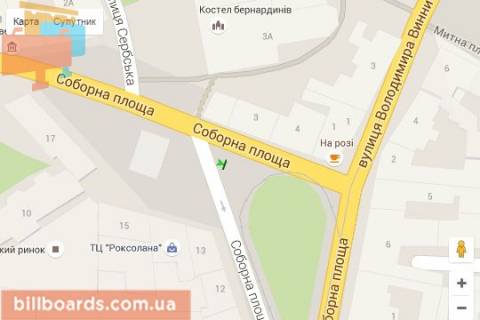 Citylight A in Lviv Soborna pl., 3 scheme