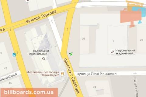 Citylight A in Lviv Svobodi prosp., 24 scheme