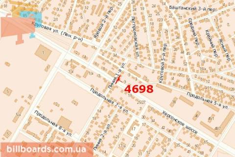 Billboard A in Mykolaiv Hersons'ke sose, 30 scheme