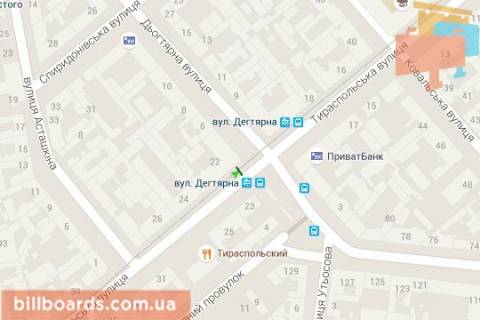 Citylight B in Odessa, 1,2х1,8  Tiraspol's'ka st., 22 - D'ogtarna st. scheme