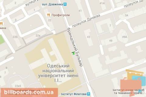 Citylight B in Odessa, 1,2х1,8  Francuz'kij bul'v., 24/26 scheme