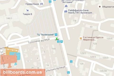 Prismatron, Prism A in Odessa Lustdorfs'ka doroga - Topolina st. (liva) - 44405 scheme