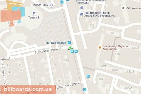 Prismatron, Prism A in Odessa Lustdorfs'ka doroga - Topolina st. (prava) - 44452 scheme