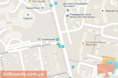 Prismatron, Prism A in Odessa Lustdorfs'ka doroga - Topolina st. (prava) - 60270 scheme