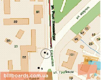 Citylight B in Poltava Evropejs'ka st., 66 (No1) scheme