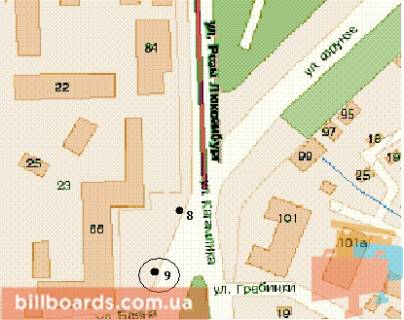 Citylight B in Poltava, 1,2х1,8  Evropejs'ka st., 66 (No2) scheme