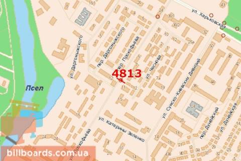 Billboard B in Sumi, 3x6  Svobodi prosp. (Prokof`eva st.), 11 scheme