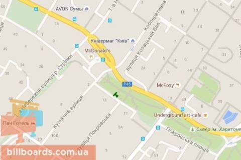 Citylight A in Sumi Pokrovs'ka pl., 13 - Petropavlivs'ka st. (Pisohidna zona) scheme