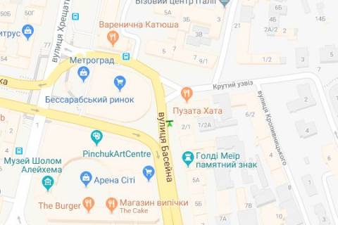 Citylight A in Kyiv Basejna st., 1/2 scheme