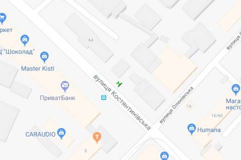 Citylight B in Kyiv, 1,2х1,8  Kostantinivs'ka st., 62 scheme