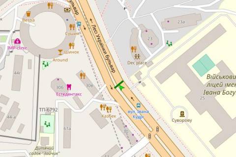Scrolller, Scroll B in Kyiv, 1.2x1.8  Лесі Українки бульв., 30а (ресторан "Казбек") (асф.розподільник) ; №3 - 166892 scheme