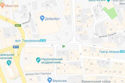 Citylight B in Lviv Knaza Aroslava Osmomisla pl., 10 scheme