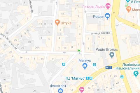 Citylight A in Lviv, 1,2х1,8  Spital'na st. - Pantelejmona Kulisa st. scheme