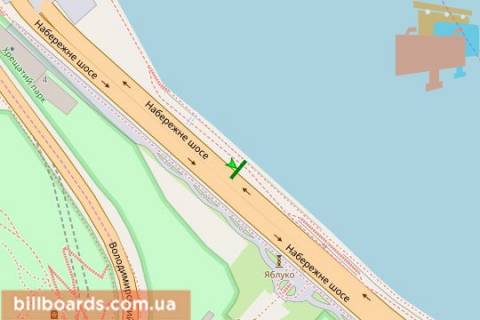 Citylight B in Kyiv, 1,2х1,8  Naberezne sose, No7 scheme