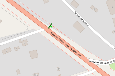 Scrolller, Scroll A in Kyiv, 2.3x3.14  Лобановського Валерія просп. (Червонозоряний просп.) - Похила вул., навпроти (у напрямку Севастопольської пл.) - 127645 scheme