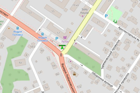 Scrolller, Scroll A in Kyiv, 2.3x3.14  Лобановського Валерія просп. (Червонозоряний просп.), №57 - 107589 scheme