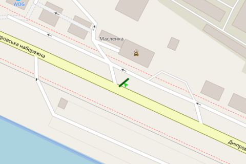 Scrolller, Scroll A in Kyiv, 2.3x3.14  Дніпровська наб., №17 АЗС «WOG» - 127622 scheme