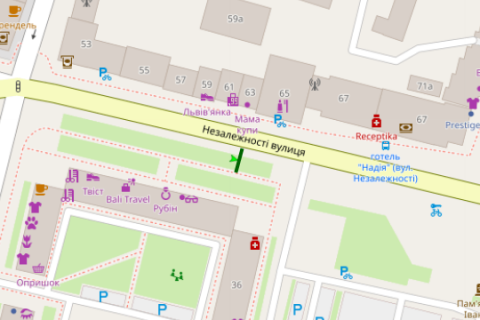 Prismatron, Prism A in Ivano-Frankivsk, 3x6  Незалежності вул., 36 - 127277 scheme