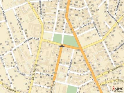 Citylight B in Chernivtsi вул. Героїв Майдану, 3, перехрестя з вул. Кафедральною scheme