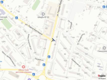 Billboard A in Chernivtsi st. Geroiv Majdanu, 59 scheme