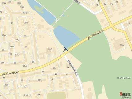 Billboard B in Chernivtsi st. Komarova, 28 scheme