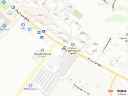 Billboard B in Chernivtsi st. Rus'ka, 254 scheme