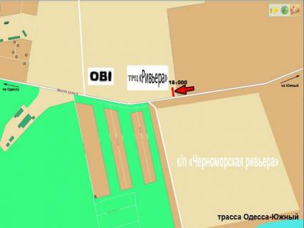 Billboard A in Odessa, 3х6  Odessa - Uznyj 18+000 A scheme
