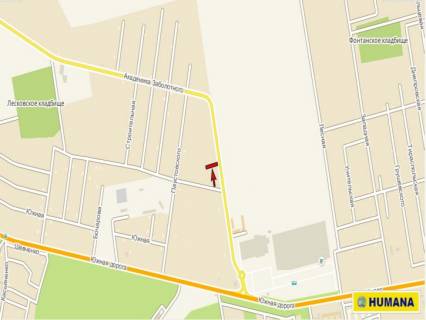 Billboard B in Odessa, 3х6  Zabolotnogo 18 B (trc Riv'era) scheme