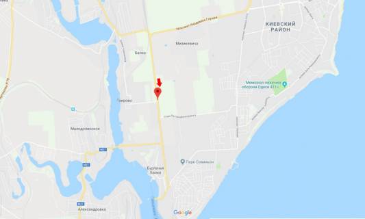 Billboard B in , Б  Odessa-Cernomorsk 25B scheme