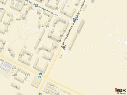 Billboard B in Odessa, 3х6  Saharova, 34 B scheme