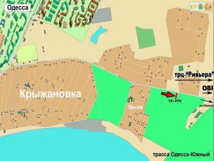 Billboard A in Odessa, 3х6  Odessa - Uznyj 16+370 A scheme