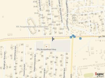 Billboard B in Odessa, 3х6  Sovin'on- prospekt Svobody ( Tavria V) 7B scheme