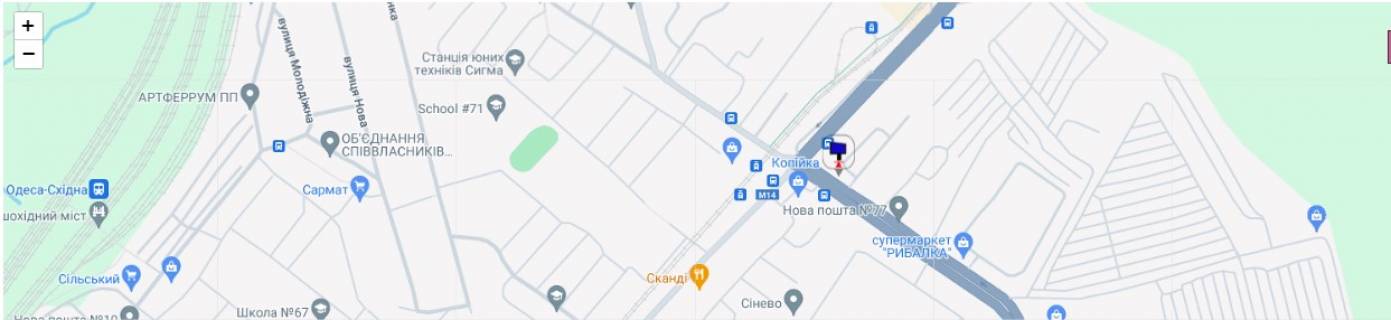 Billboard A in Odessa, 3х6  Paustovskogo, 11/4 scheme