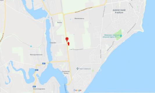 Billboard A in , A  Odessa-Cernomorsk 25A scheme