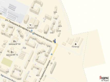 Billboard B in Odessa, 3х6  Bocarova-Saharova B scheme