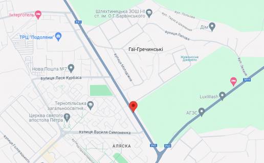 Billboard B in Ternopil, 6*3
  st. P.Morozenka, 2a scheme
